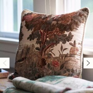 Anthropologie Francois Velvet Tapestry Pillow